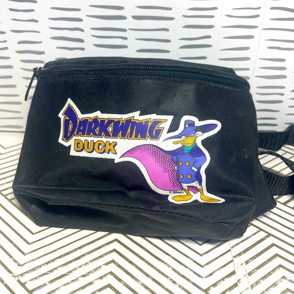 Darkwing Duck Disney Black Nylon Fanny Pack Hip Pack for Child - Picture 1 of 6